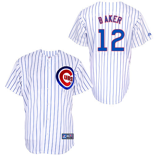 John Baker #12 Youth Baseball Jersey-Chicago Cubs Authentic Home White Cool Base MLB Jersey